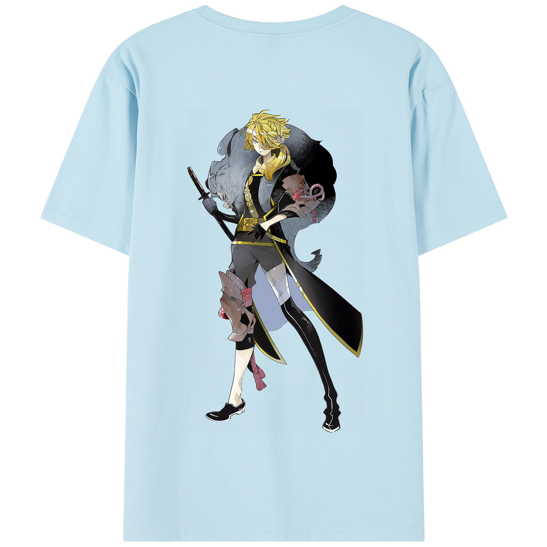 （画像用） 刀剣乱舞 Touken Ranbu 綿100％半袖Tシャツ（背面プリント）